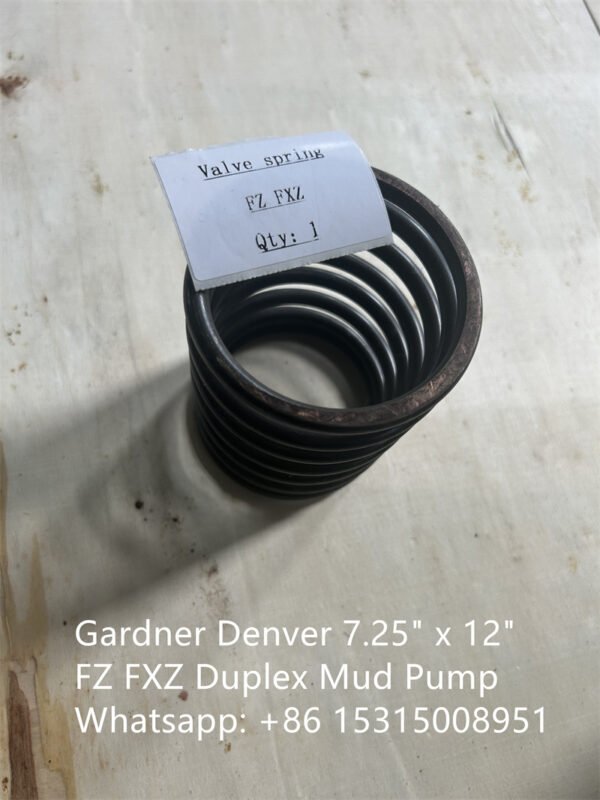 Gardner Denver 7.25" x 12" FZ FXZ Duplex Mud Pump Parts List Manual Valve Spring