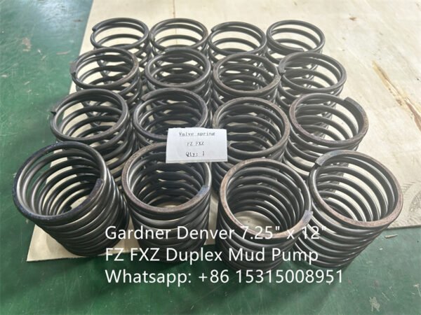 Gardner Denver 7.25" x 12" FZ FXZ Duplex Mud Pump Parts List Valve Spring